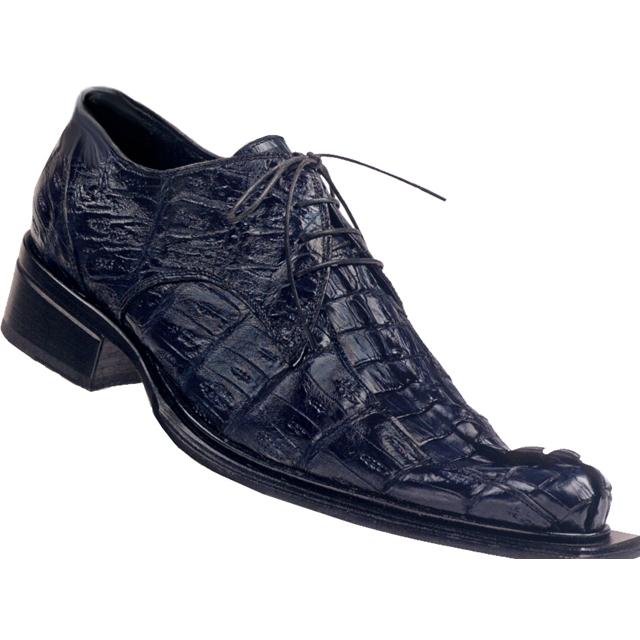 Mauri Free Thinking 42635 Wonder Blue Genuine Hornback Crocodile/Genuine Crocodile Shoes Suit Essence