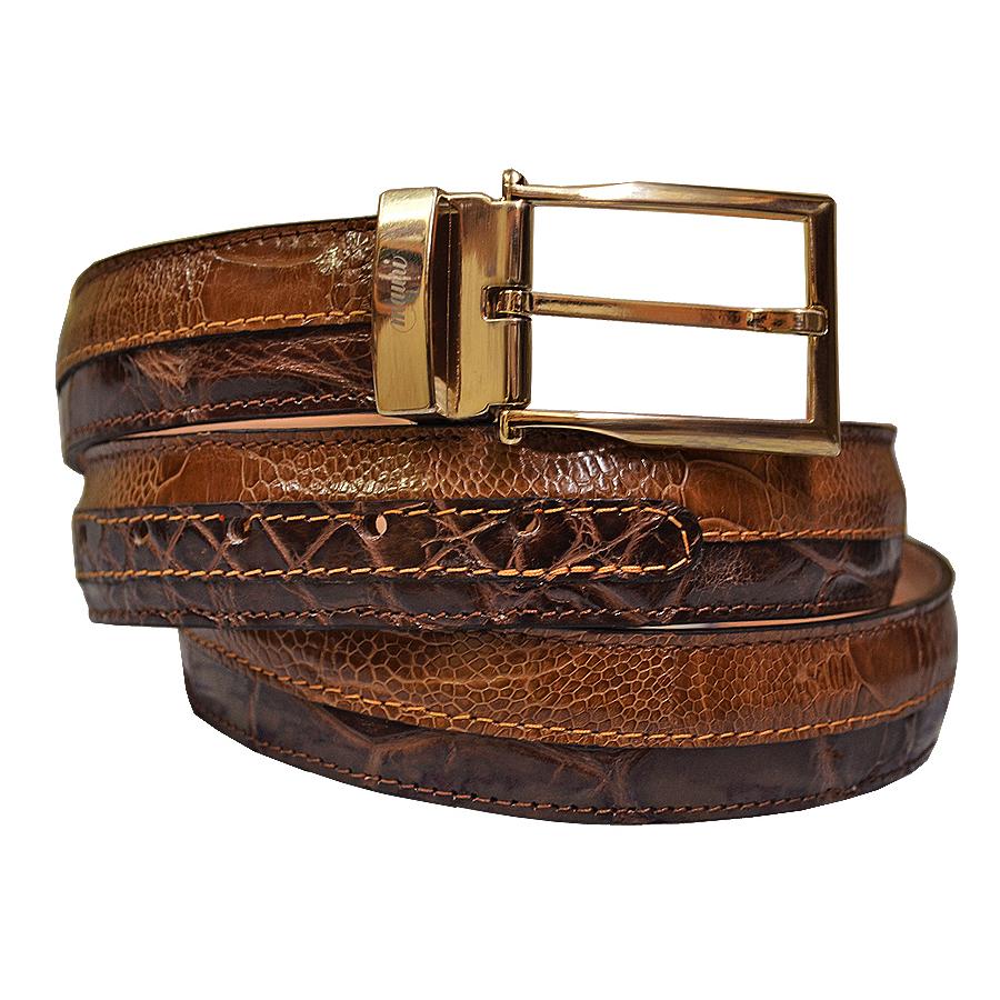 Mauri Land/Cork Genuine Alligator/Ostrich Leg Belt