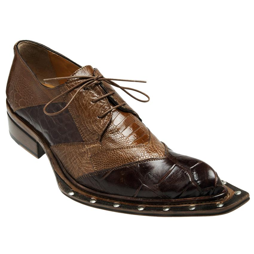 Mauri Garda 44255 L//Cork Genuine Alligator/Ostrich Leg Shoes