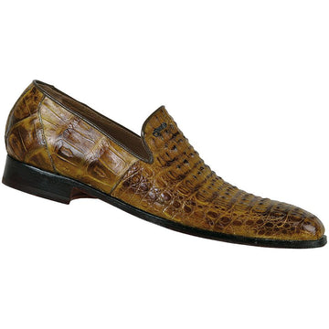 Mauri Giglio 1001 Mustard Hornback/Genuine Crocodile Shoes