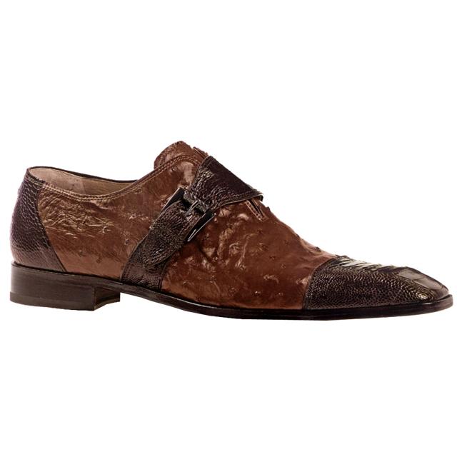 Mauri Hyde-Park 2806 Kango Tabac/Sport Rust Genuine Ostrich/Ostrich Leg Shoes Suit Essence