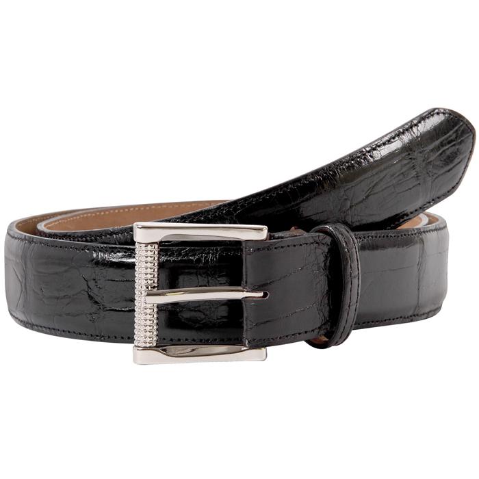 Mauri Black Genuine Alligator Belt