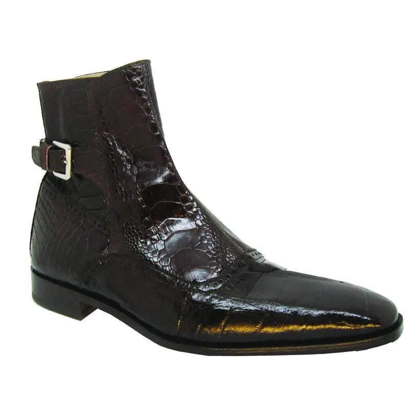 Mauri Kensington 4398 Sport Rust Genuine Alligator/Ostrich Leg Boots 