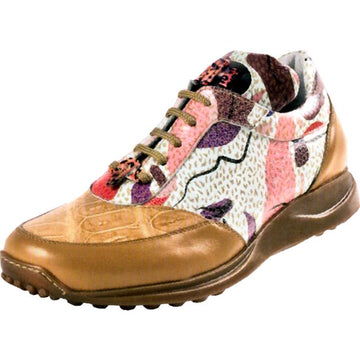 Mauri Light Lush II 8787 Dune/Graffiti Cream/Pink Nappa Leather/Baby Crocodile Sneakers