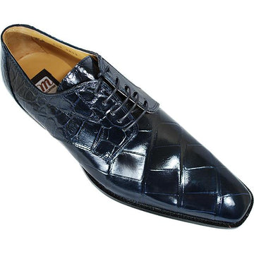 Mauri M508 Navy Genuine All-Over Alligator Shoes Suit Essence