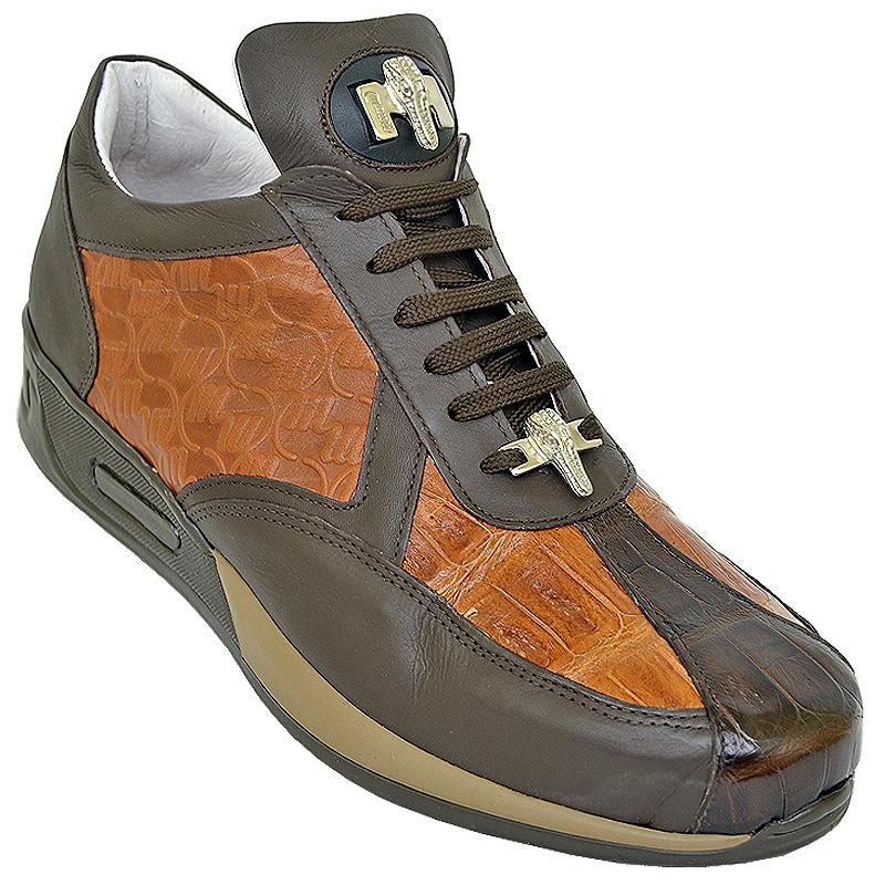 Mauri M733 Cognac/Brown Genuine Alligator/Mauri Leather Sneakers