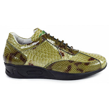 Mauri M788 Malabo Green Genuine Patent Leather Sneakers