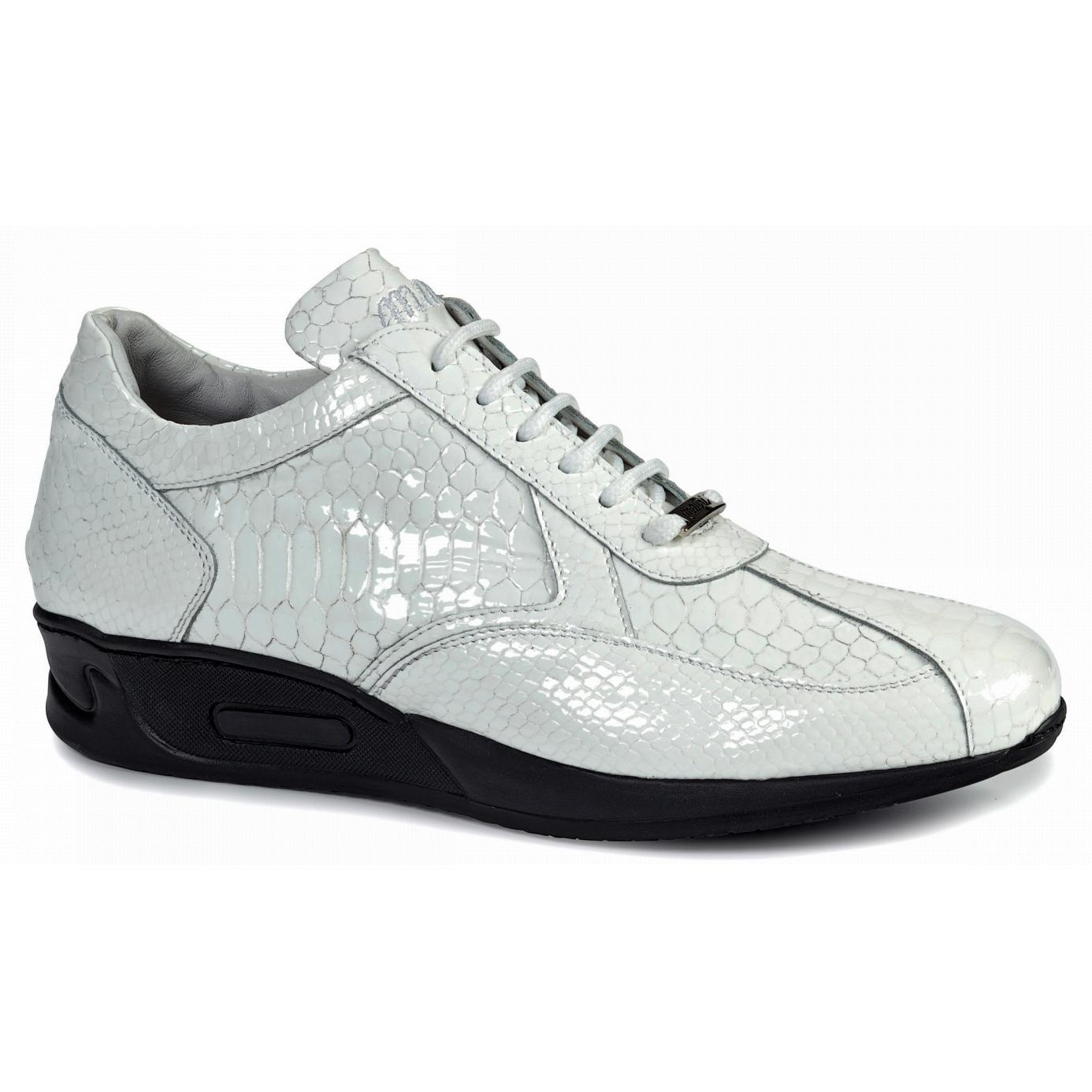 Mauri M788 Malabo White Genuine Patent Leather Sneakers