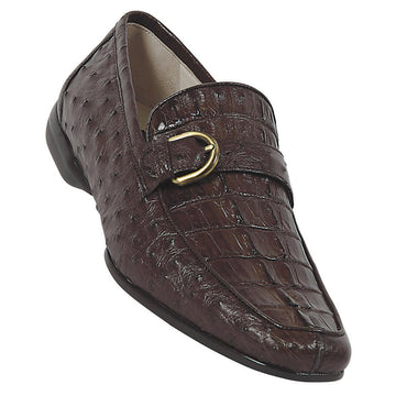 Mauri Mariner 9284 Sport Rust Genuine Hornback Crocodile/Ostrich Shoes