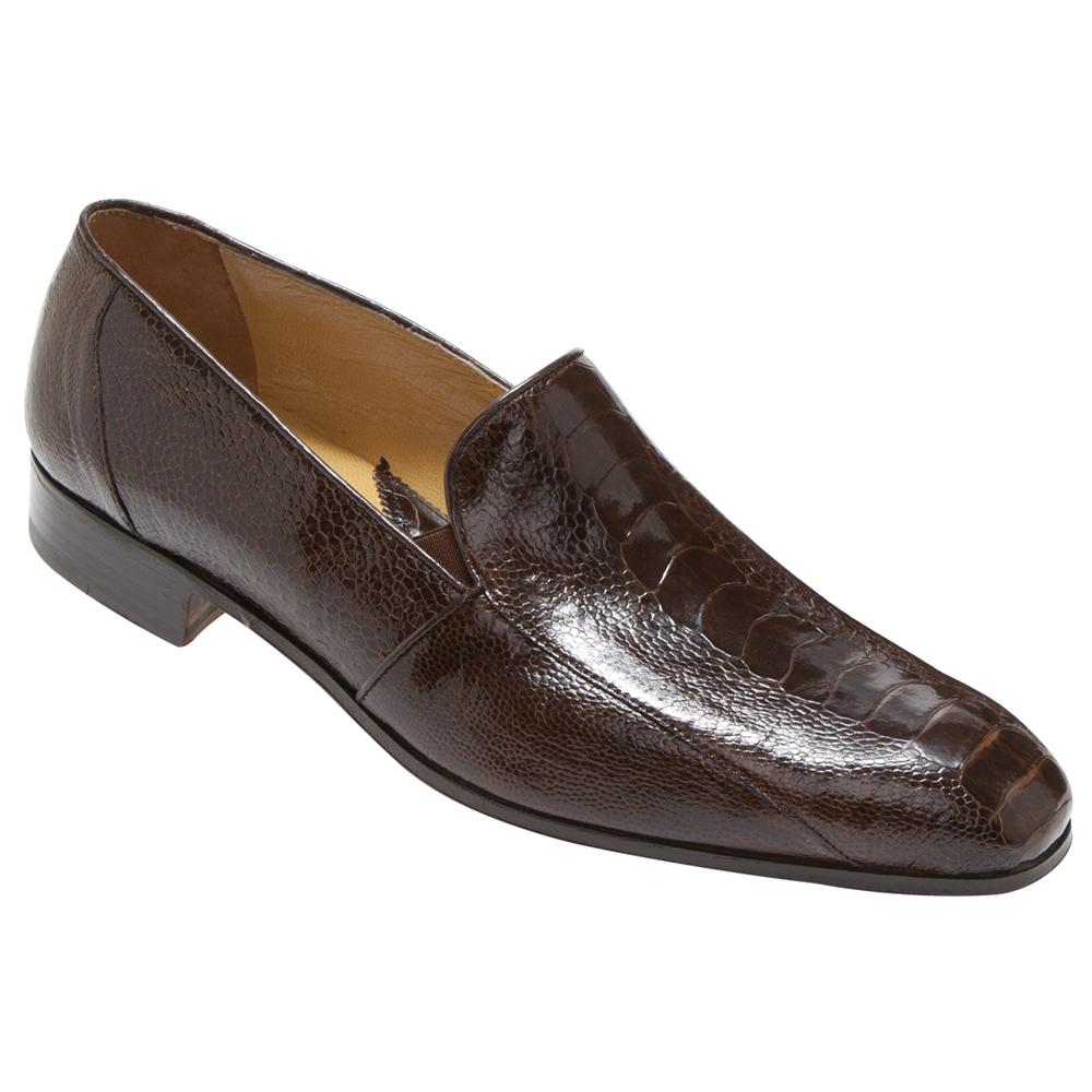 Mauri Marron 4514 Sport Rust Genuine Ostrich Leg Shoes