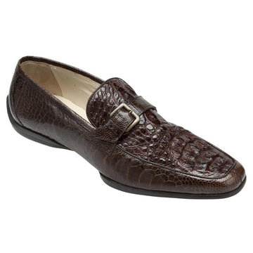 Mauri Martini 9259 Sport Rust Genuine Crocodile Hornback/Ostrich Leg Shoes