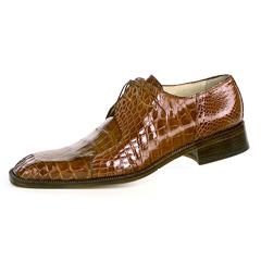 Mauri Pitti 2982 Dark Cognac Genuine All Over Baby Alligator Shoes