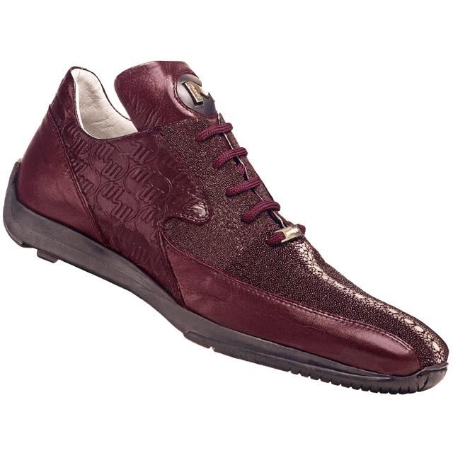 Mauri Ray Highway 9196 Ruby Red Nappa Leather/Stingray Sneakers