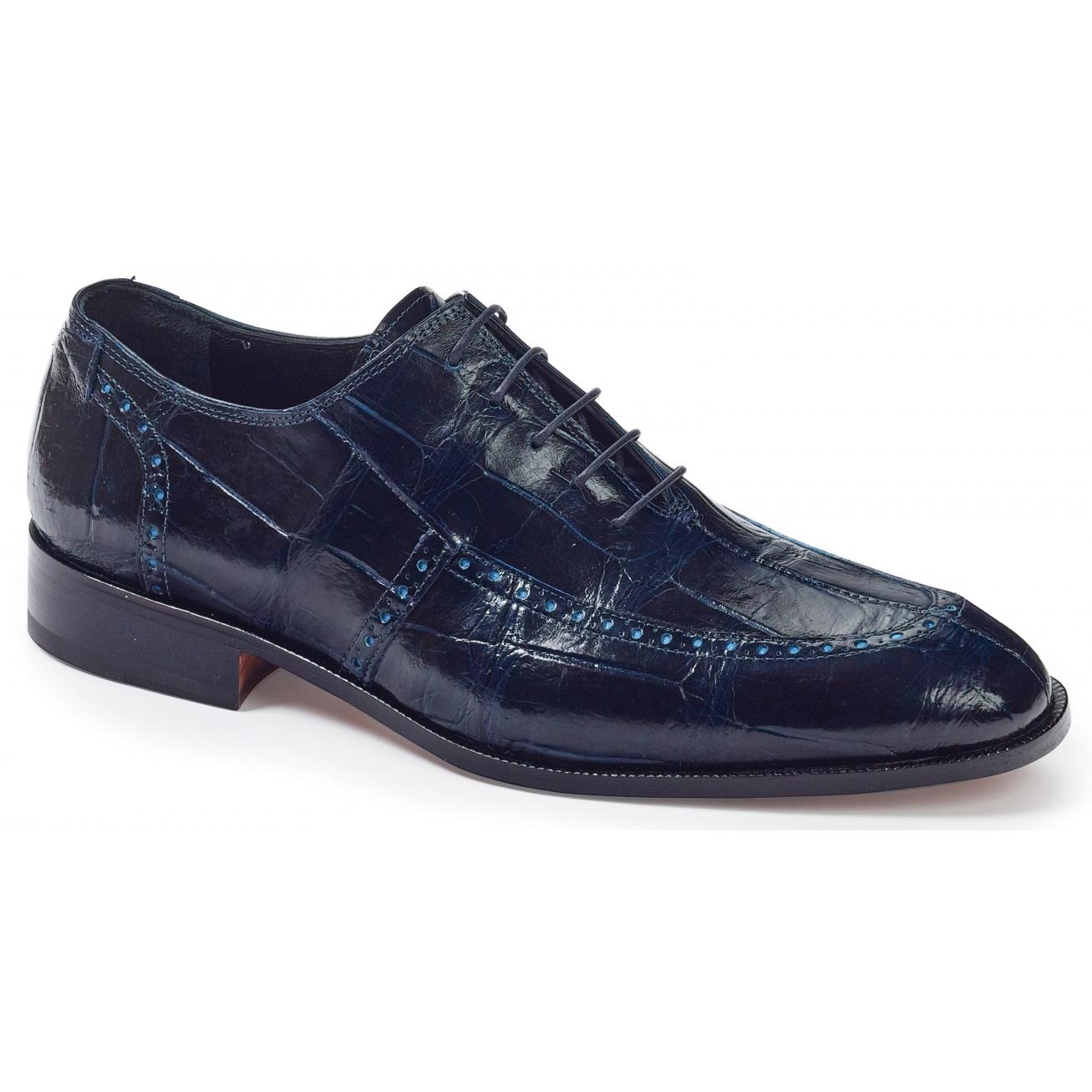 Mauri Sammartino 4869 Wonder Blue Genuine Body Alligator Shoes