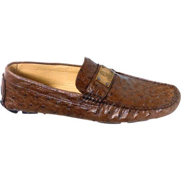 Mauri Saville Row 9167 Kango Tabac Ostrich Loafer Shoes