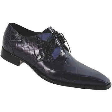 Mauri Savoy 4374 Purple Aubergine/Blueberry Genuine All-Over Alligator Shoes Suit Essence