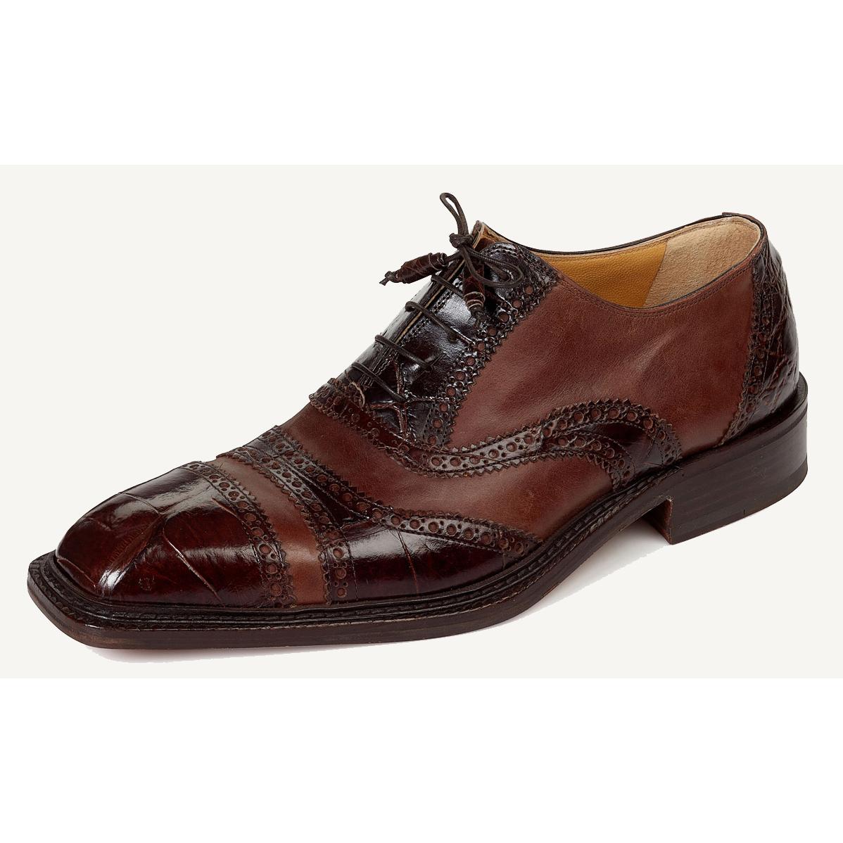 Mauri Svevo 4714 Sport Rust Genuine Body Alligator/Calf Dress Shoes