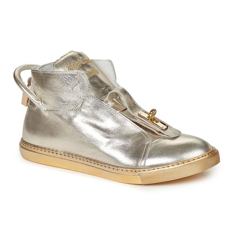 Mauri Toledo 6115 Metallic Silver Genuine Nappa Leather Shoes