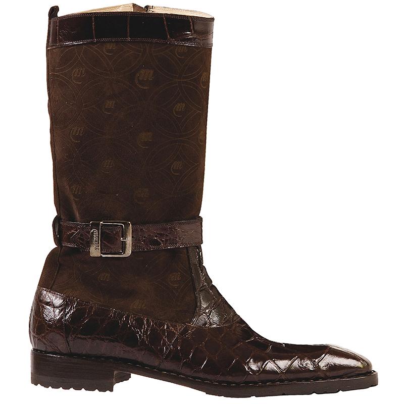 Mauri Unmissable 4486 Sport Rust Genuine Alligator/Suede Boots 