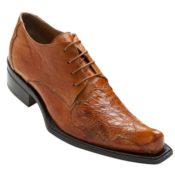 Mauri Viper 44295 Cognac Genuine Eel Crocodile Shoes