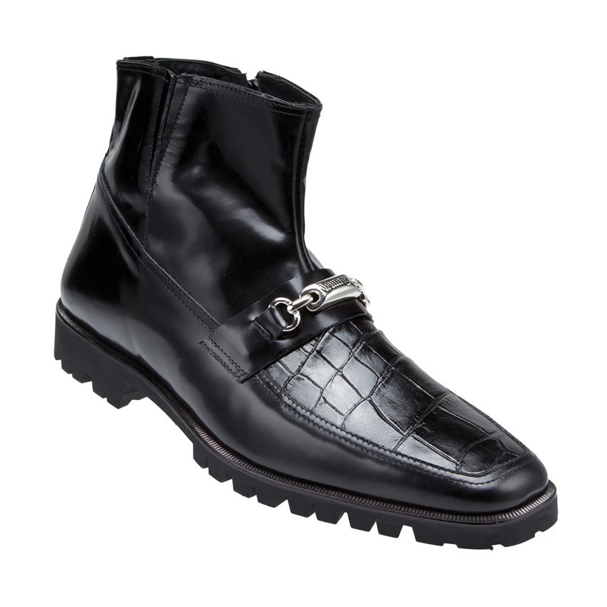 Mauri Zenit 4487 Black Genuine Alligator Dover Leather Boots