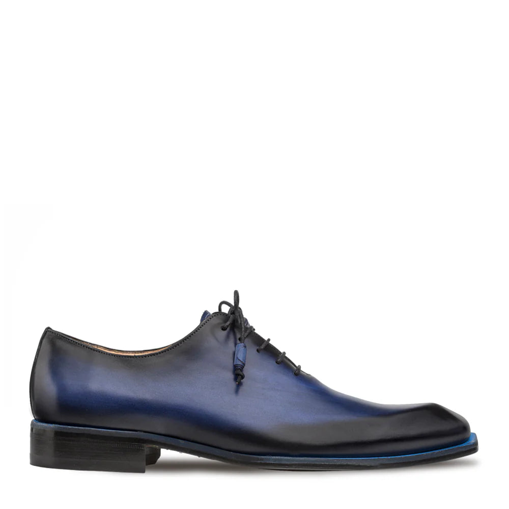 Mezlan Patina S108 Navy Asymmetrical Oxfords