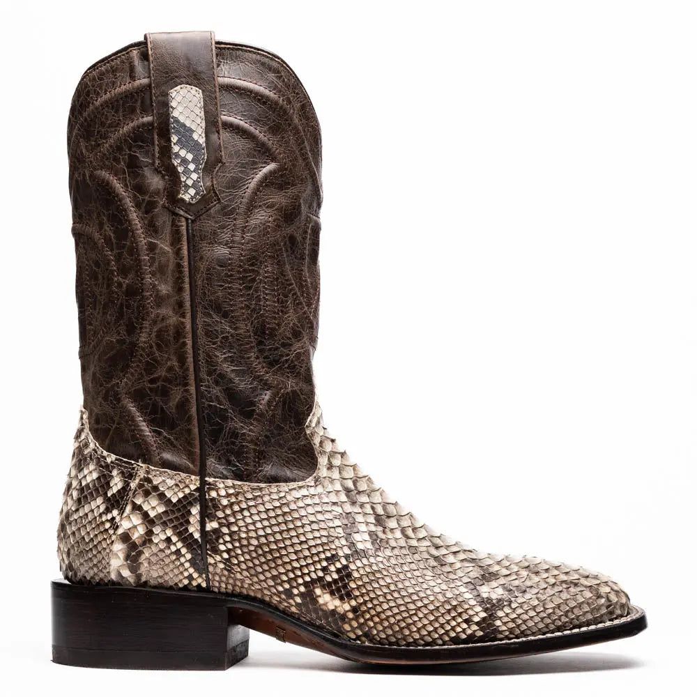 Marco Di Milano Missouri Natural Genuine Python Cowboy Boots