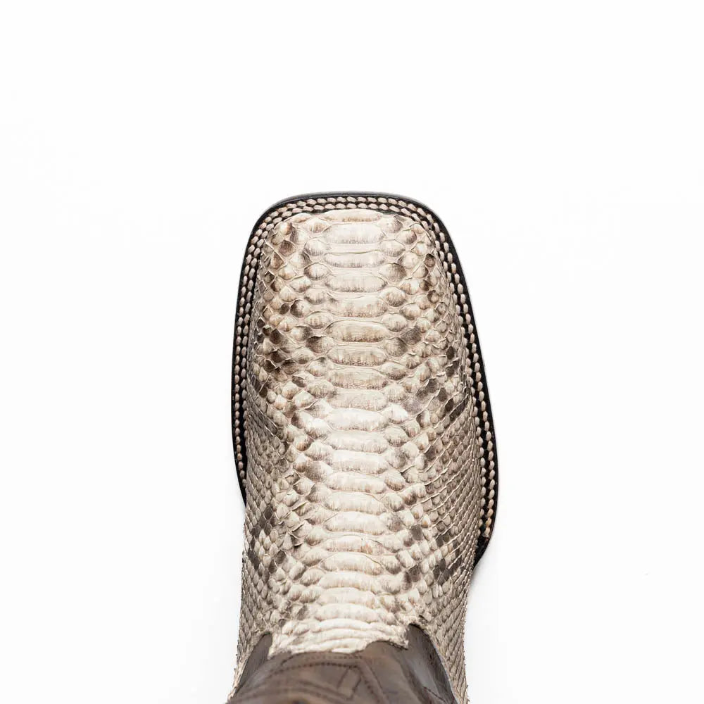 Marco Di Milano Missouri Natural Genuine Python Cowboy Boots