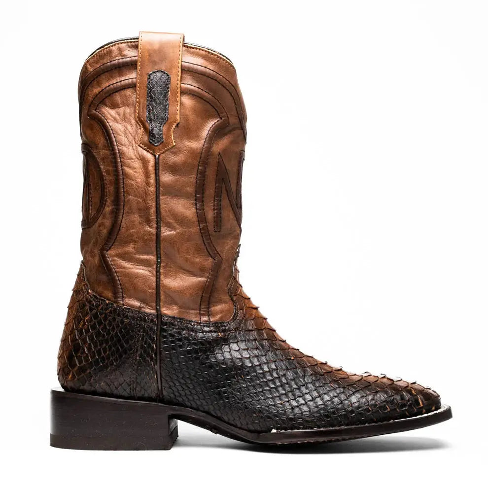 Marco Di Milano Missouri Lisboa Genuine Python Cowboy Boots