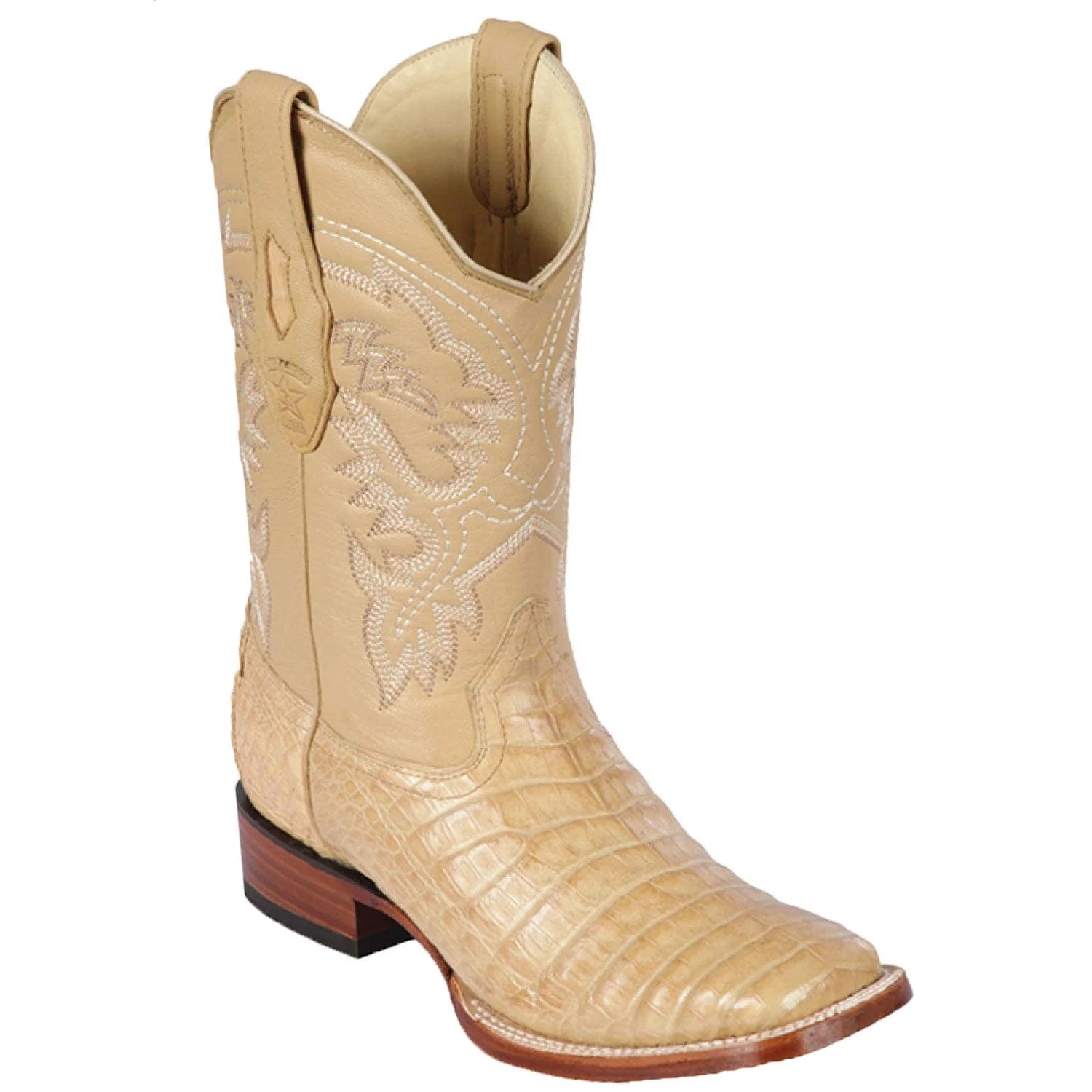 Los Altos 8220311 Men's Oryx Genuine Ostrich Wide Square Toe Cowboy Boots