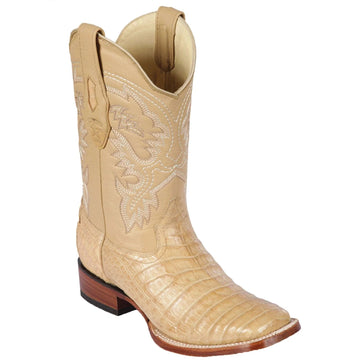 Los Altos 8220311 Men's Oryx Genuine Ostrich Wide Square Toe Cowboy Boots