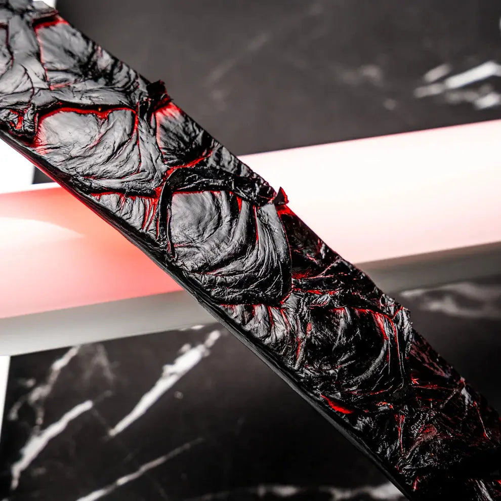 Marco Di Milano Olivieri Blackcherry Genuine Pirarucu Belt