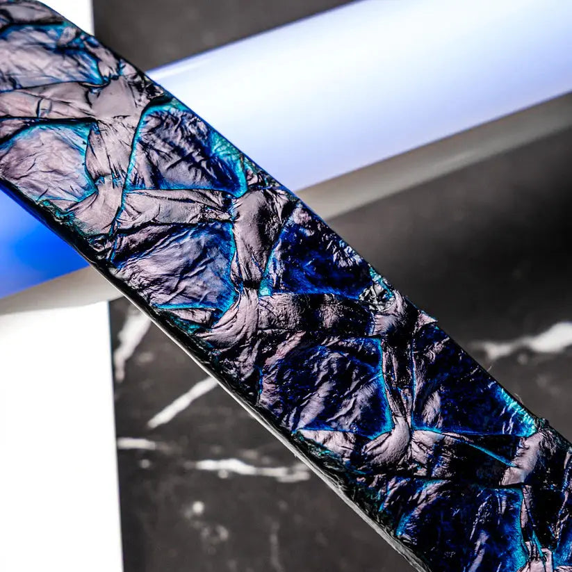 Marco Di Milano Olivieri Royal Blue Genuine Pirarucu Belt