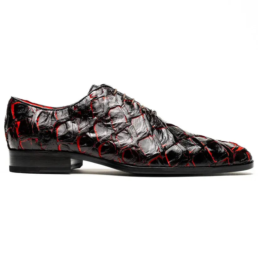 Marco Di Milano Olivieri Black Cherry Genuine Pirarucu Oxfords