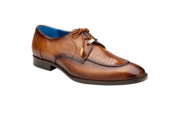 Belvedere Primo Genuine American Alligator / Pebble Grain Calf Oxfords