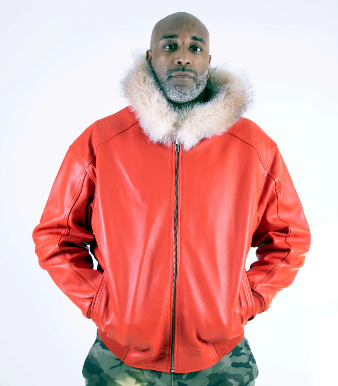 Jakewood 2066F Red Genuine Lambskin Leather Jacket