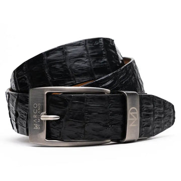 Marco Di Milano Riccardo Black Genuine Crocodile Belt