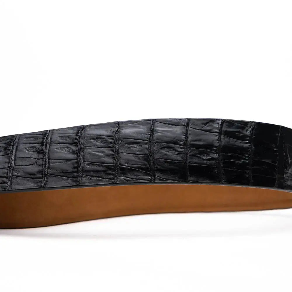 Marco Di Milano Riccardo Black Genuine Crocodile Belt
