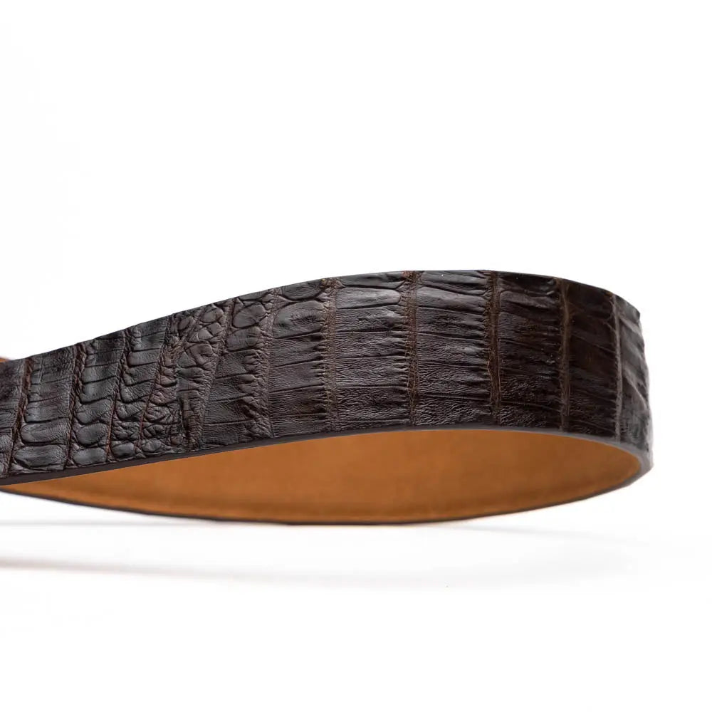 Marco Di Milano Riccardo Dark Brown Genuine Crocodile Belt