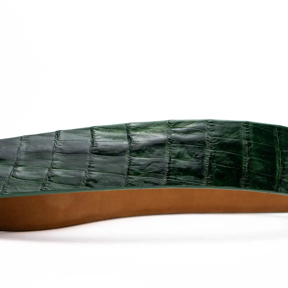 Marco Di Milano Riccardo Forest Green Genuine Crocodile Belt