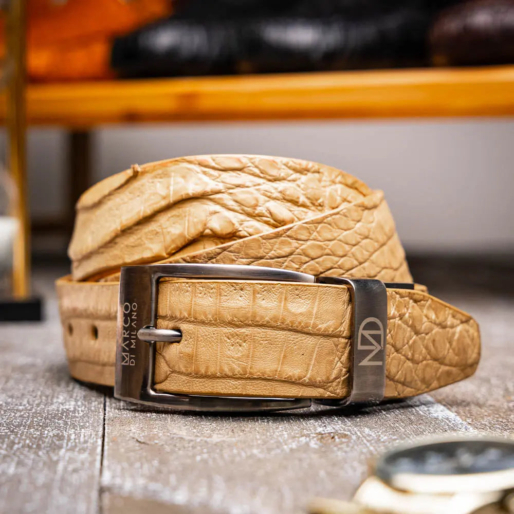 Marco Di Milano Riccardo Orix Genuine Crocodile Belt