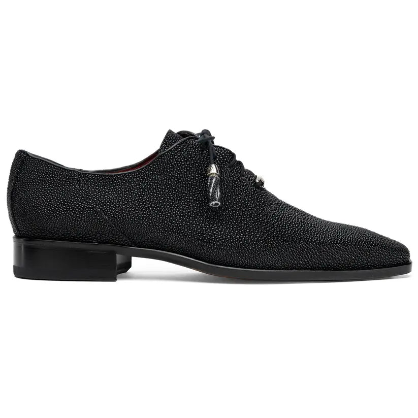 Marco Di Milano Rimini Black Genuine Stingray Oxfords