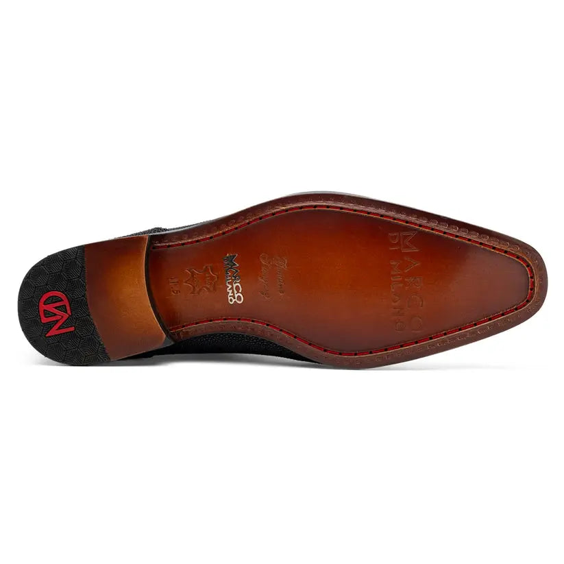 Marco Di Milano Rimini Black Genuine Stingray Oxfords