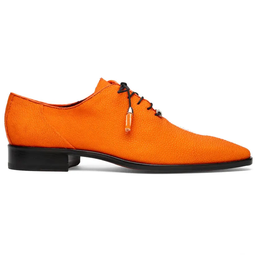 Marco Di Milano Rimini Orange Genuine Stingray Oxfords