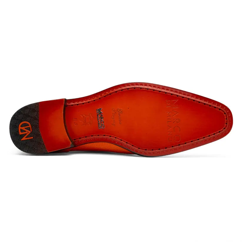 Marco Di Milano Rimini Orange Genuine Stingray Oxfords