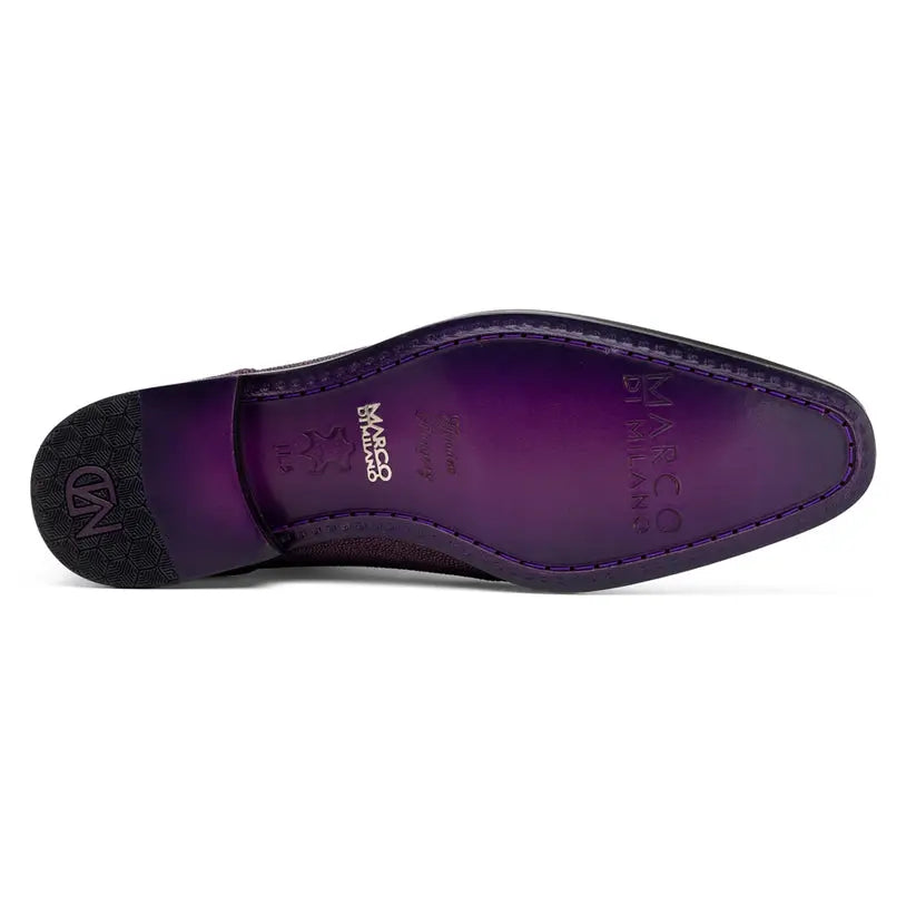 Marco Di Milano Rimini Purple Genuine Stingray Oxfords
