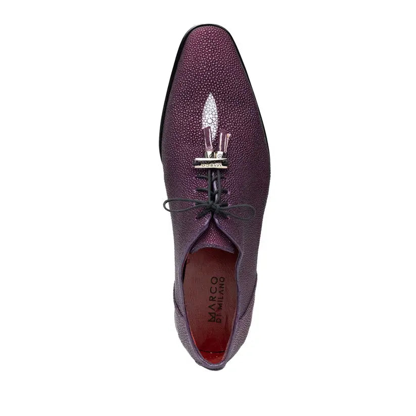 Marco Di Milano Rimini Purple Genuine Stingray Oxfords