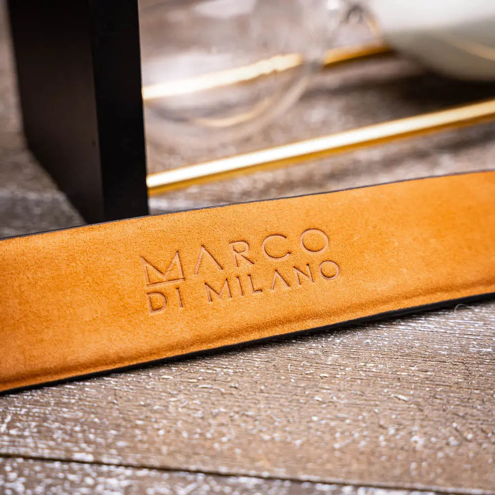 Marco Di Milano Silvio Purple Genuine Caiman Crocodile Belt