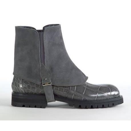 Mauri Medium Grey Genuine Alligator/Suede