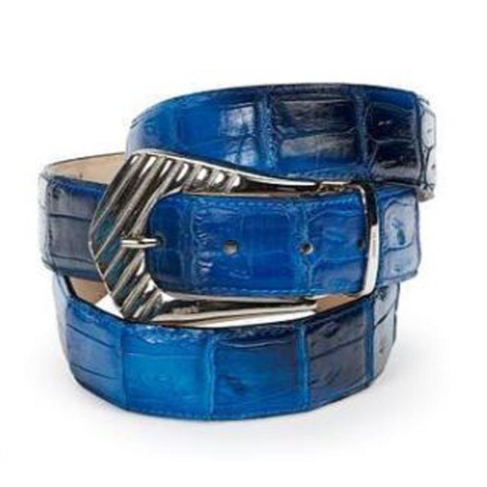 Mauri Turquoise Blue Genuine Crocodile Belt